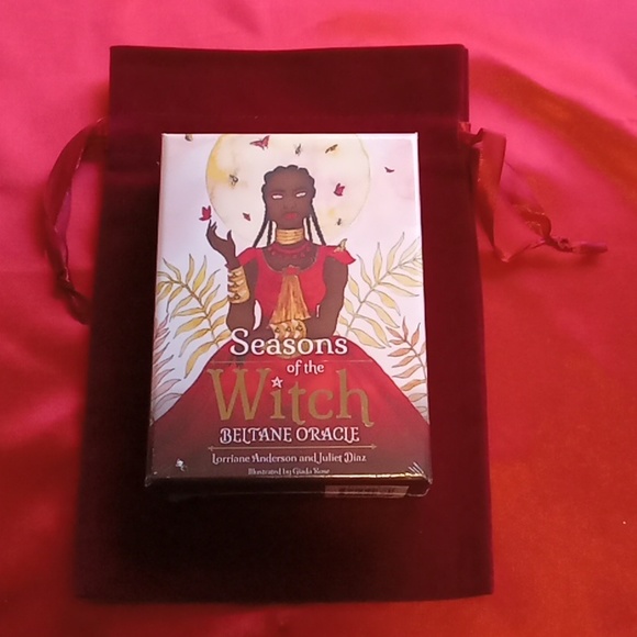 Seasons of the Witch Beltane Oracle card set.Free velvet Tarot Bag - Picture 1 of 2
